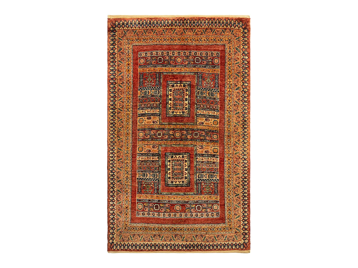Tappeto in lana 102x169 marrone Kashkuli