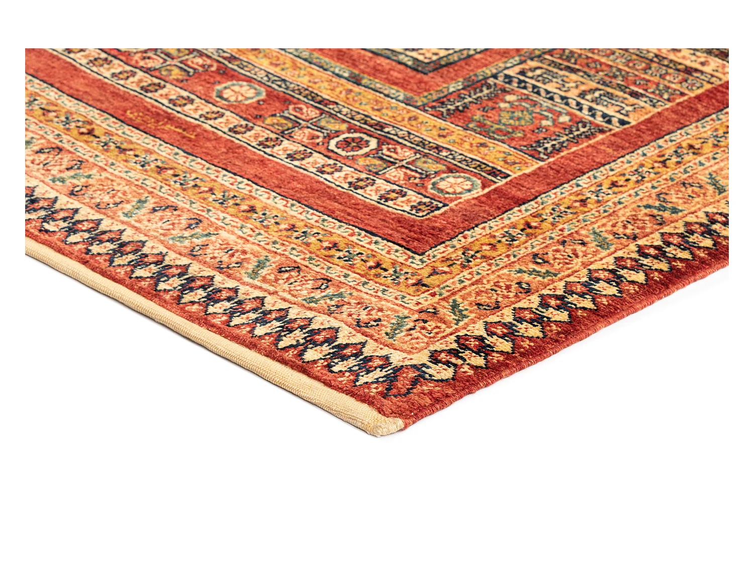 Tapis de laine 102x169 brun Kashkuli