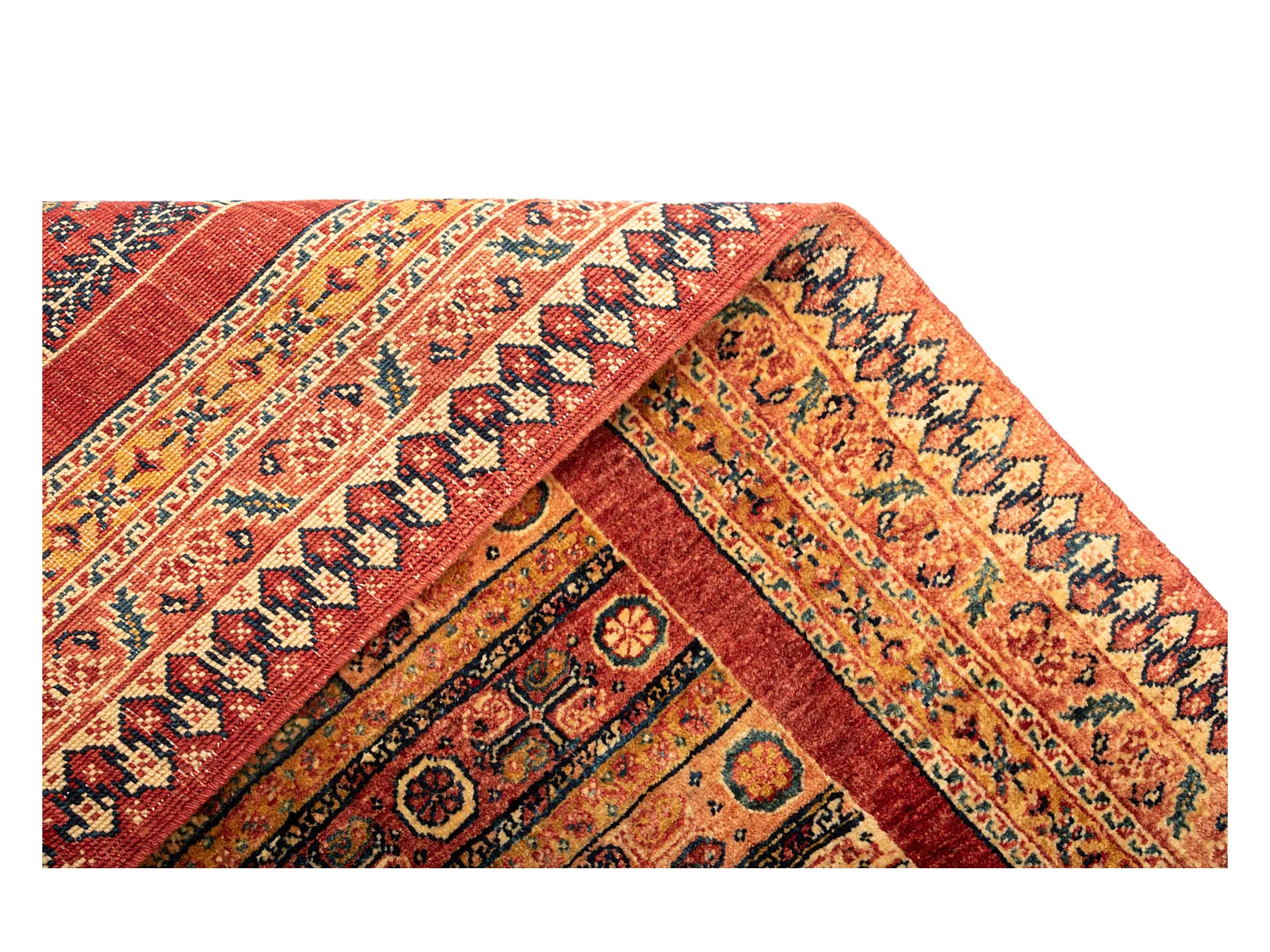 Tapis de laine 102x169 brun Kashkuli