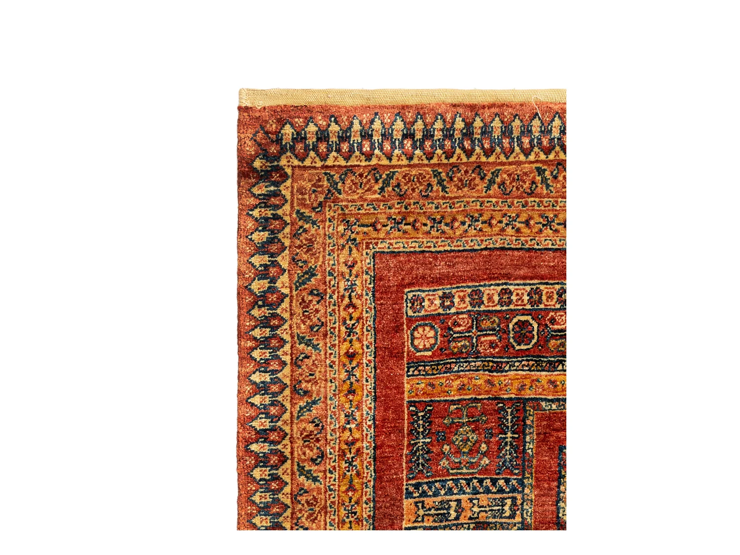 Tapis de laine 102x169 brun Kashkuli