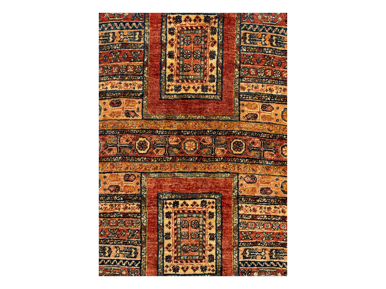 Tapis de laine 102x169 brun Kashkuli