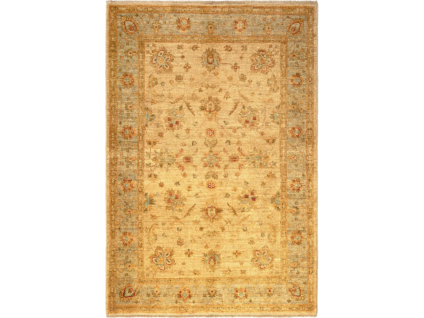 Wollteppich 124x184 Beige Ziegler