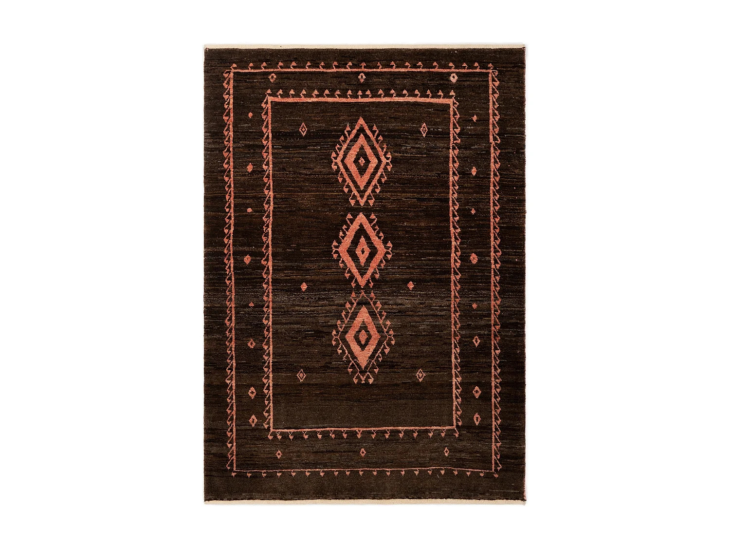 Läufer-Wollteppich 86x119 Orange Kashkuli