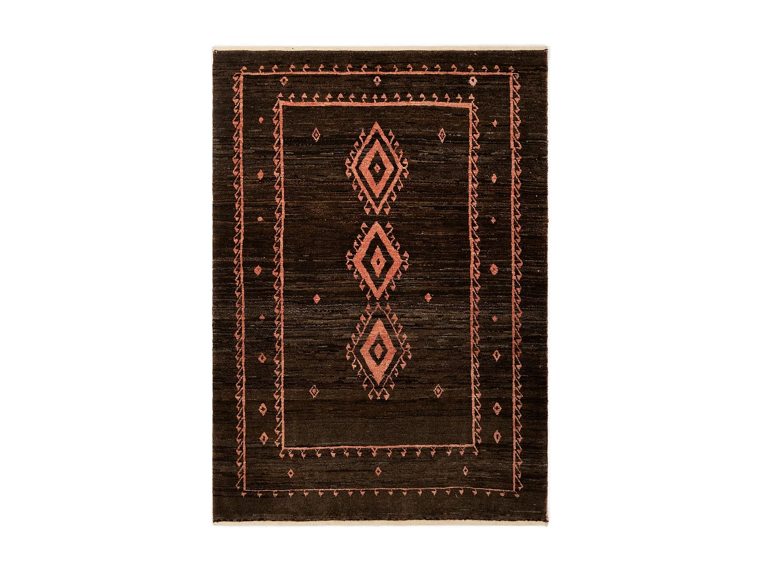 Läufer-Wollteppich 86x119 Orange Kashkuli