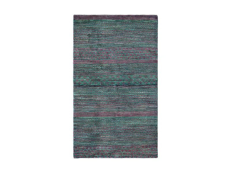 Wollteppich 94x160 Grün Juma