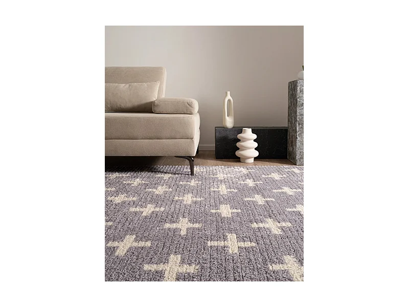 Hochflorteppich 125x185 Grau Frauenfeld Rood