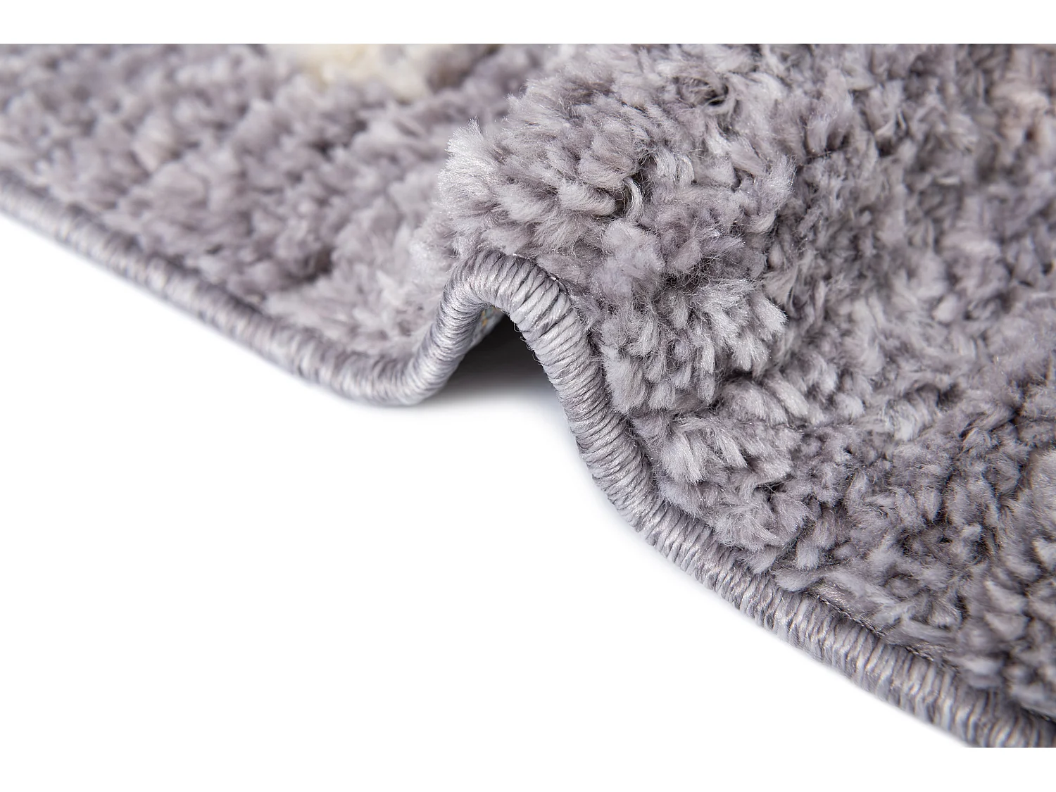 Tapis shaggy 125x185 gris Frauenfeld Rood