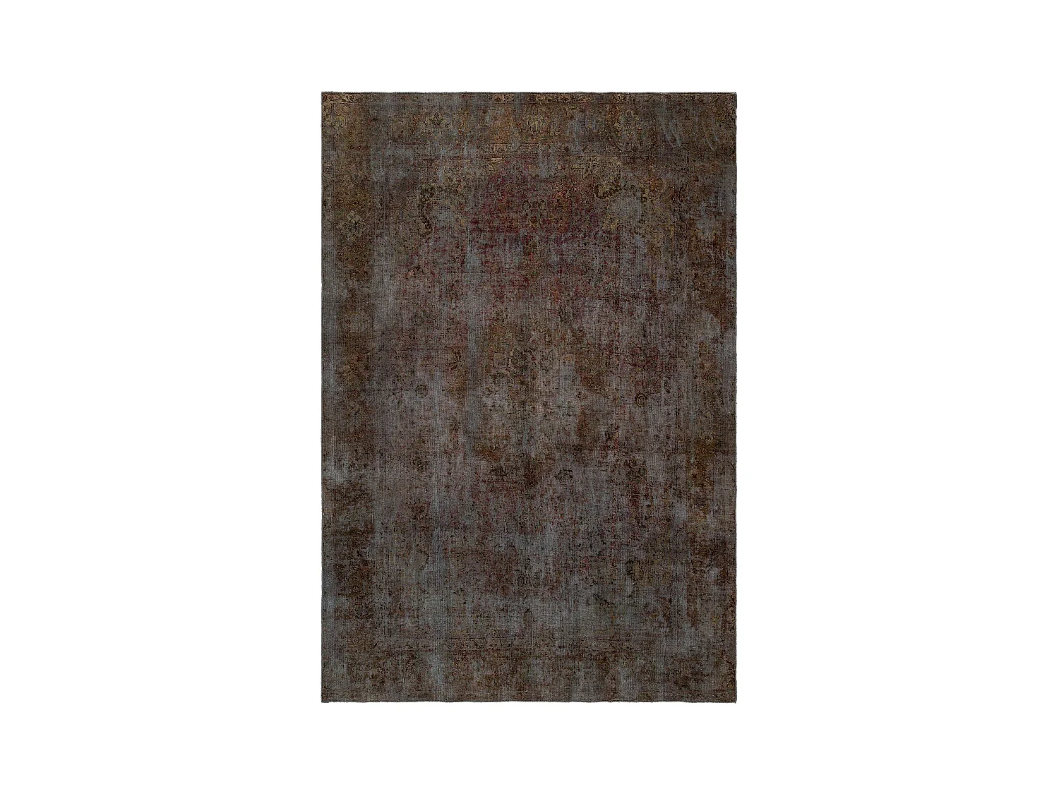 Tapis de laine 203x301 Bleu Vintage Royal