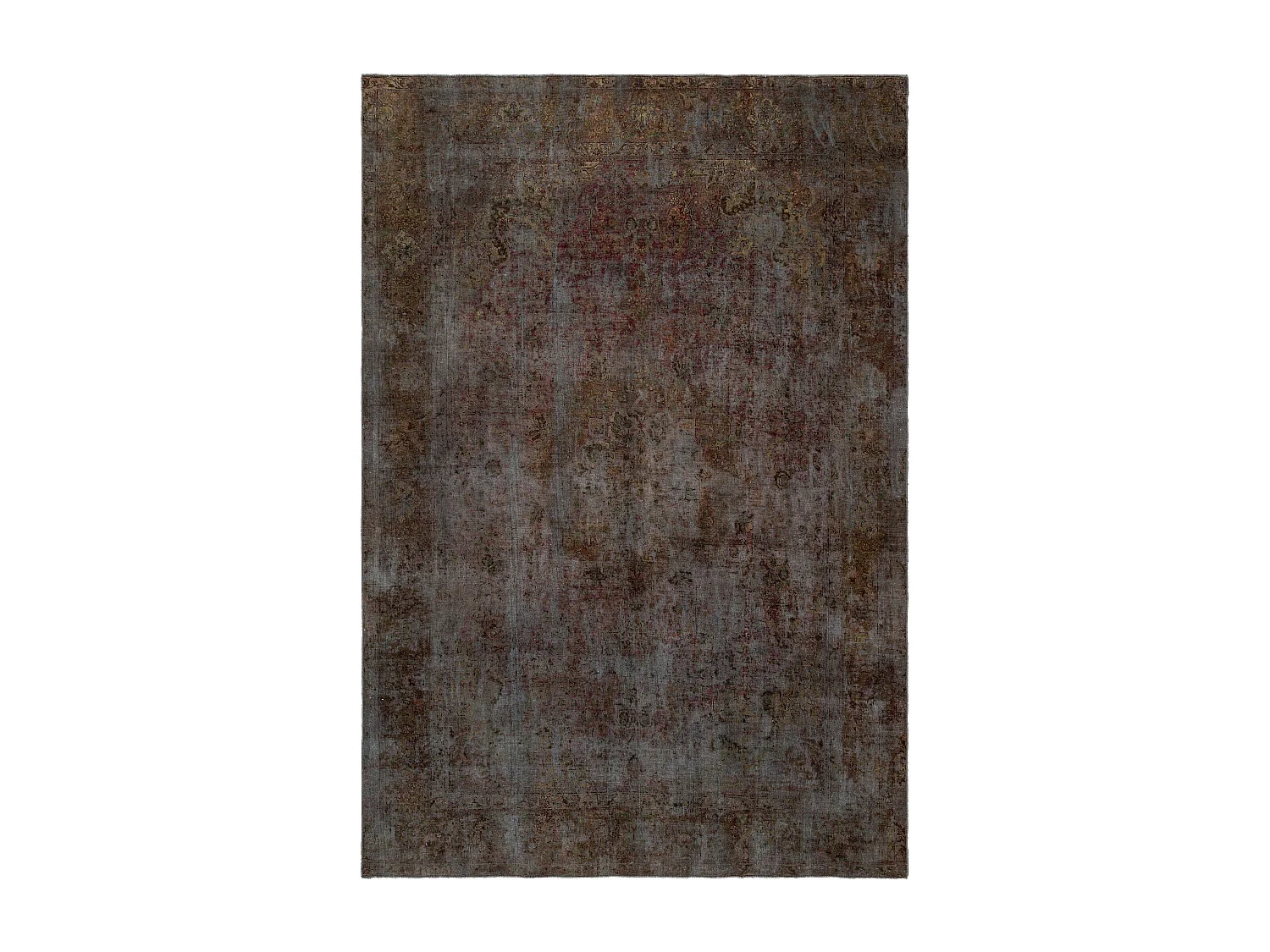 Tapis de laine 203x301 Bleu Vintage Royal