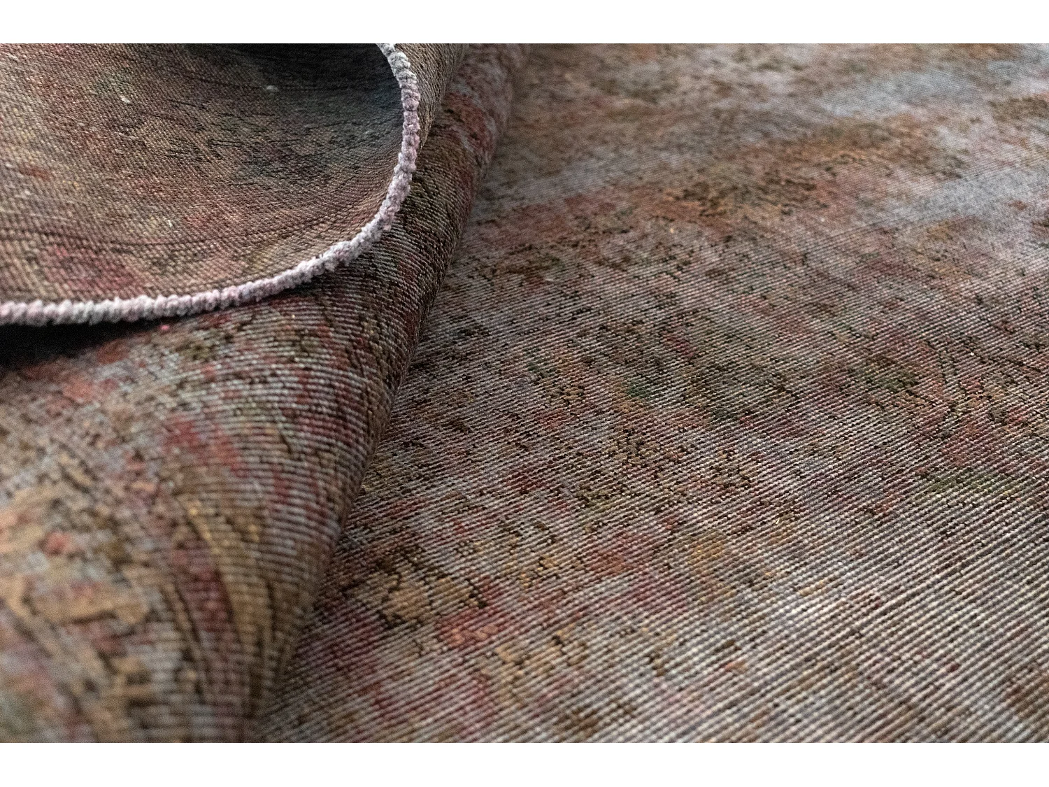 Tapis de laine 203x301 Bleu Vintage Royal