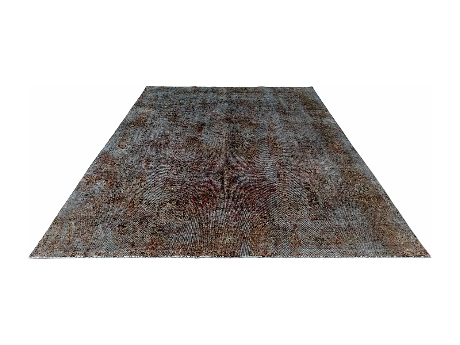 Tapis de laine 203x301 Bleu Vintage Royal