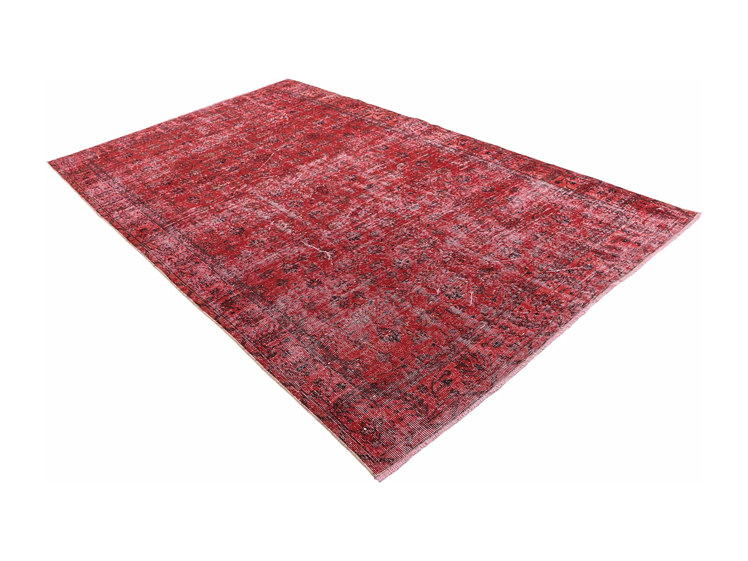 Tapis de laine 173x284 rouge Ultra Vintage