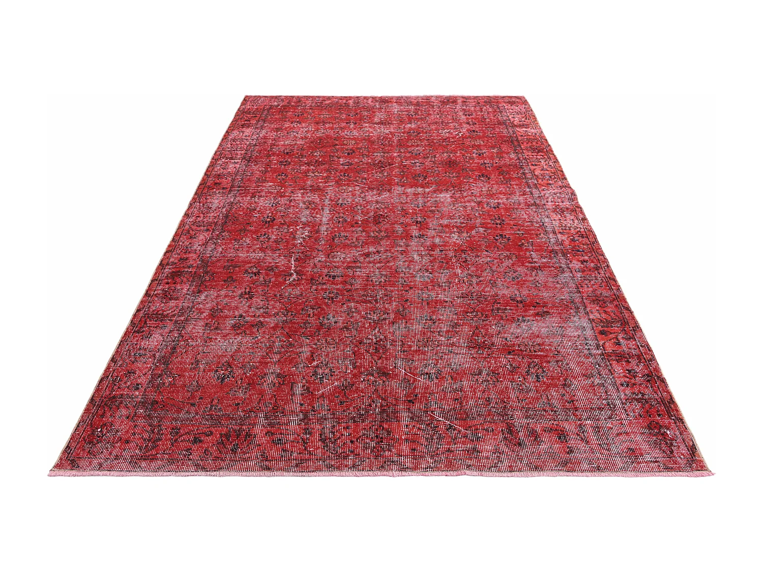 Tapis de laine 173x284 rouge Ultra Vintage