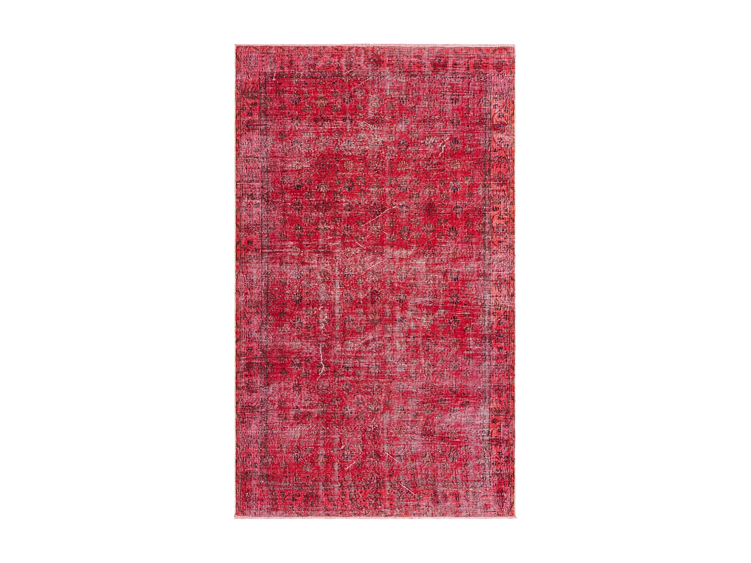 Tapis de laine 173x284 rouge Ultra Vintage