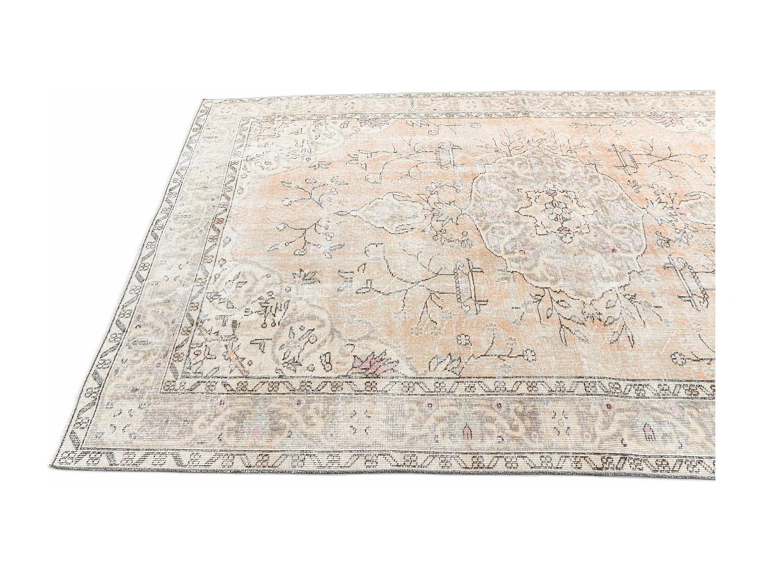 Wollteppich 178x277 Beige Ultra Vintage