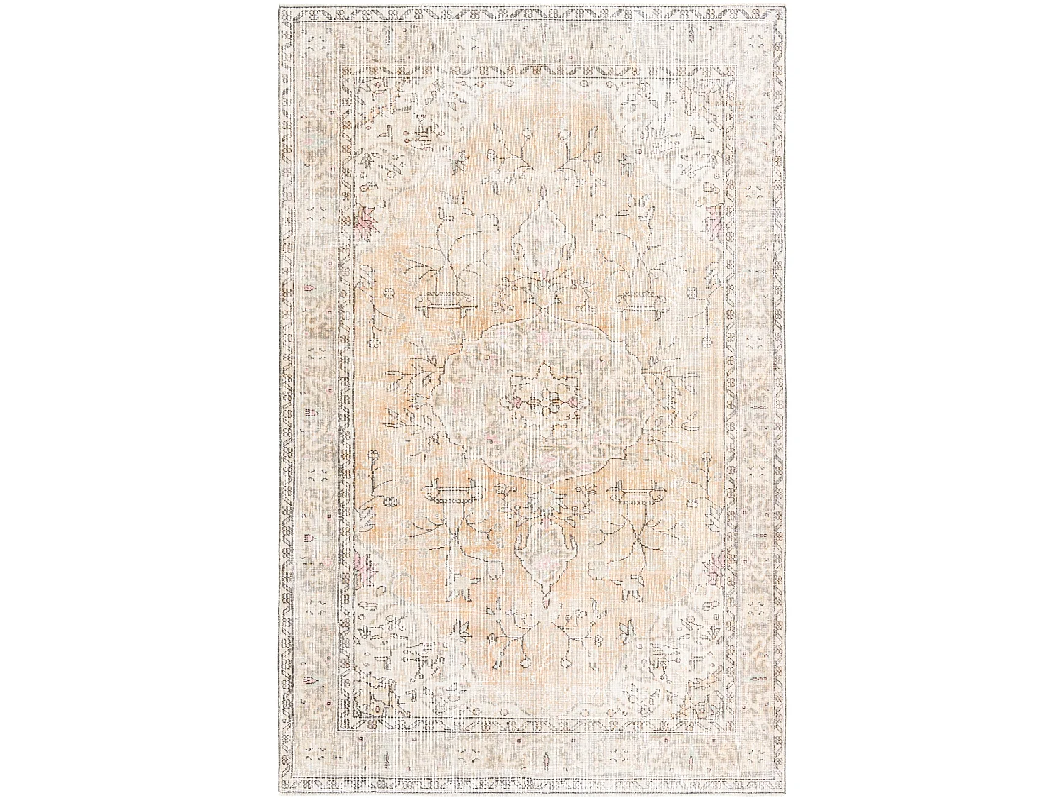 Wollteppich 178x277 Beige Ultra Vintage