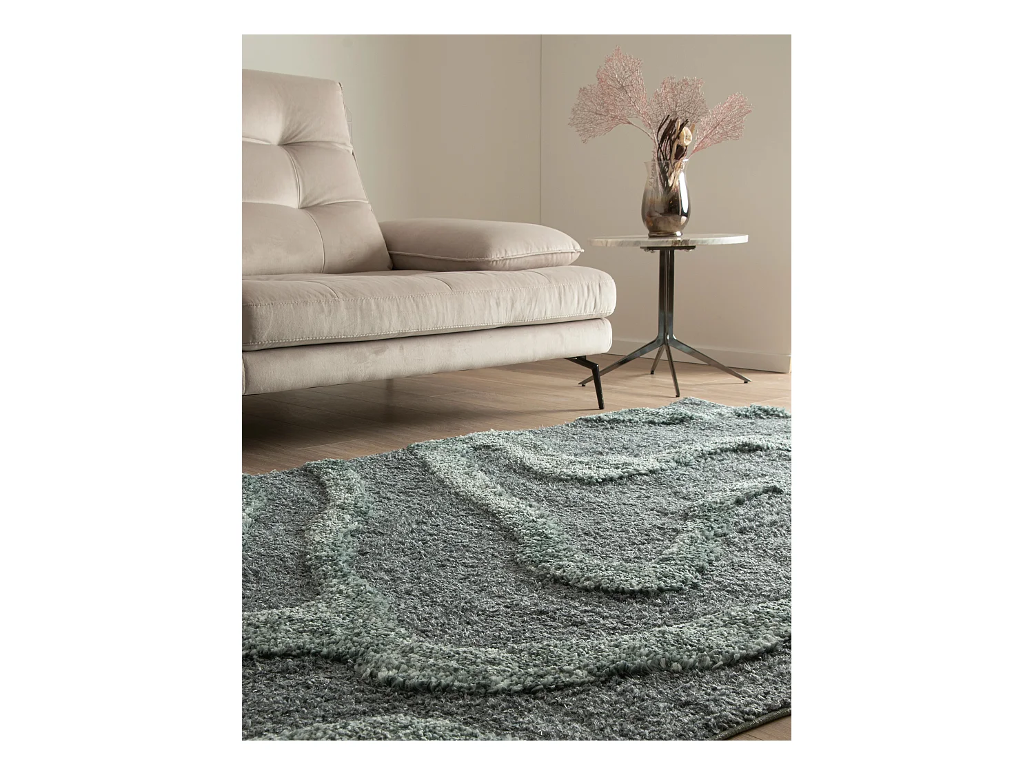 Hoogpolig tapijt 305x240 Blauw Thun Arbor