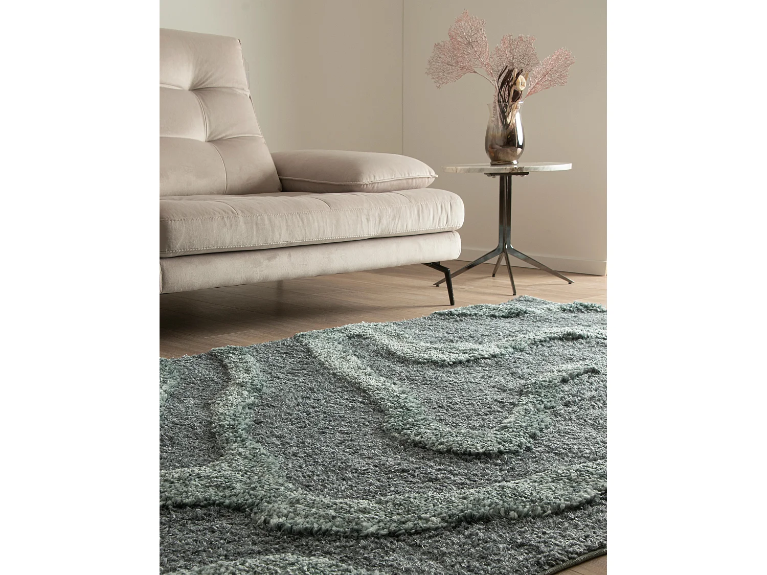 Hoogpolig tapijt 305x240 Blauw Thun Arbor