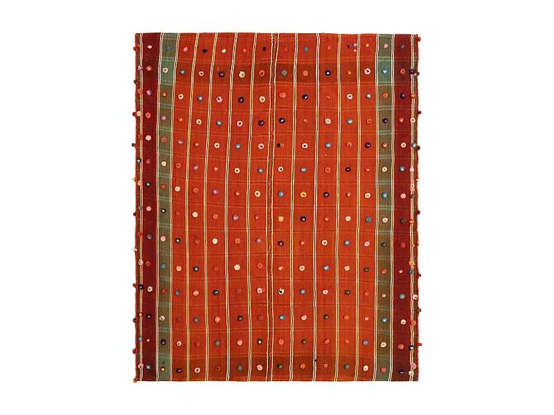 Tapis de laine 156x187 orange Jajim