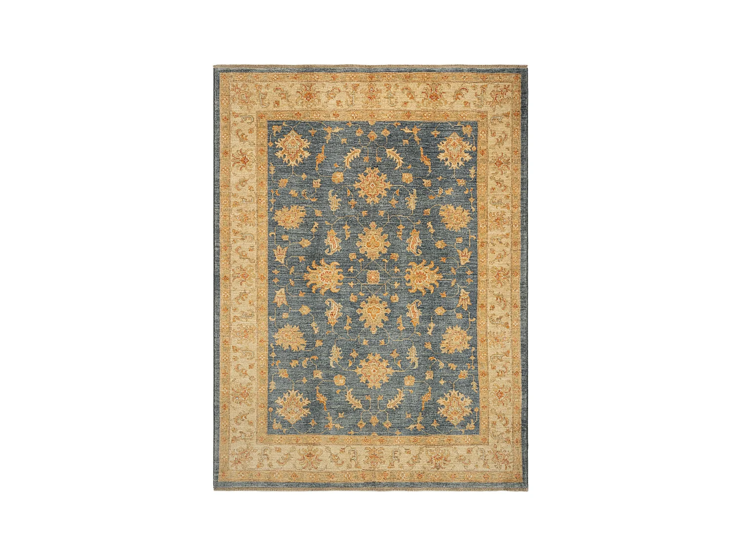 Tapis de laine 171x225 Bleu Kaizar