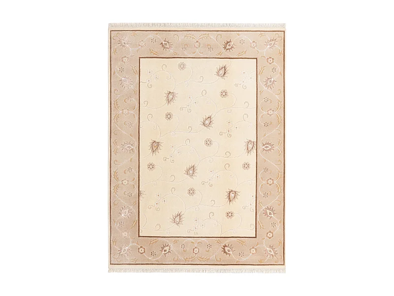 Tapis de laine 147x198 beige Darya