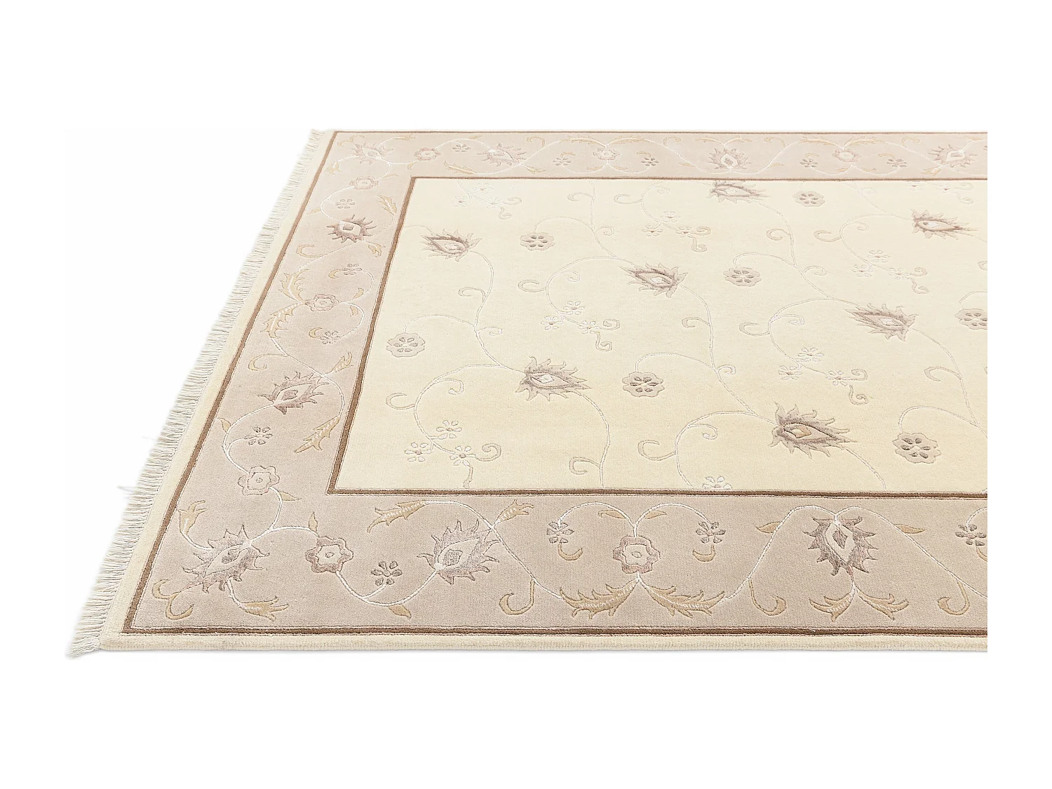 Tapis de laine 147x198 beige Darya