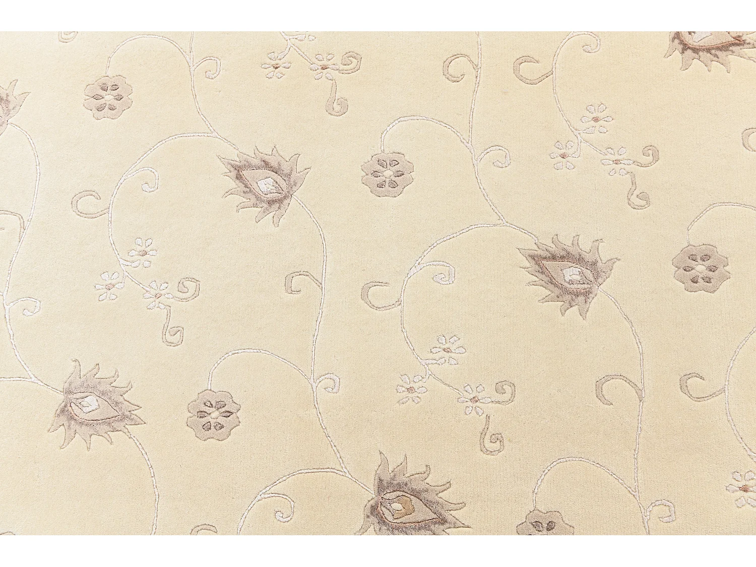 Tapis de laine 147x198 beige Darya