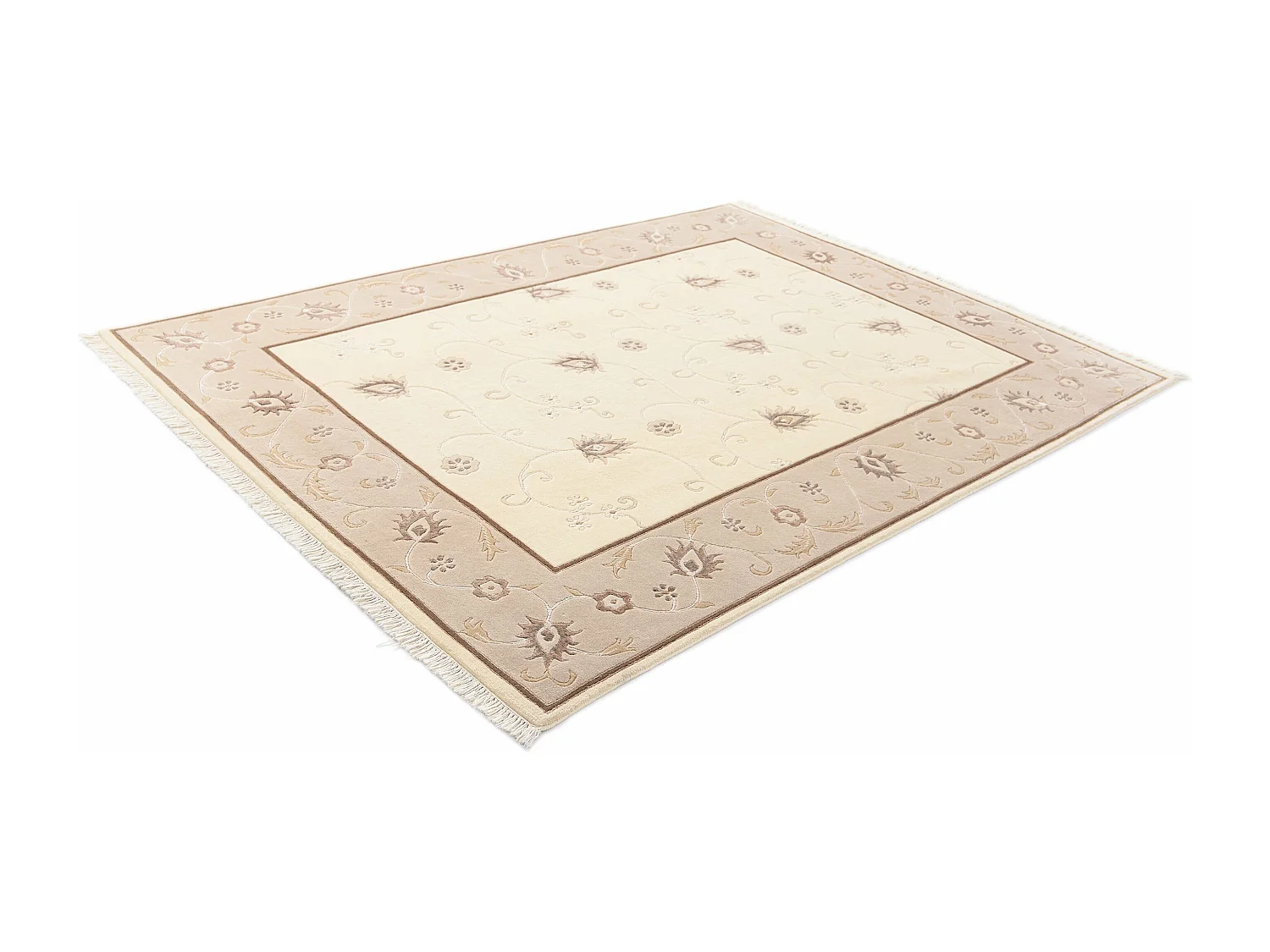 Wollteppich 147x198 Beige Darya
