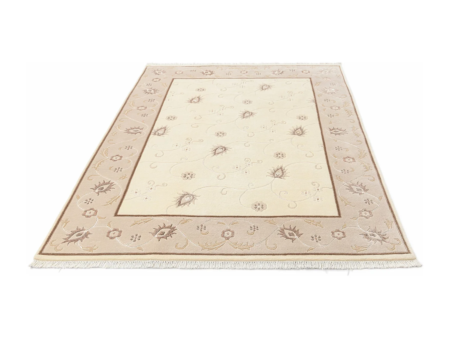 Wollteppich 147x198 Beige Darya