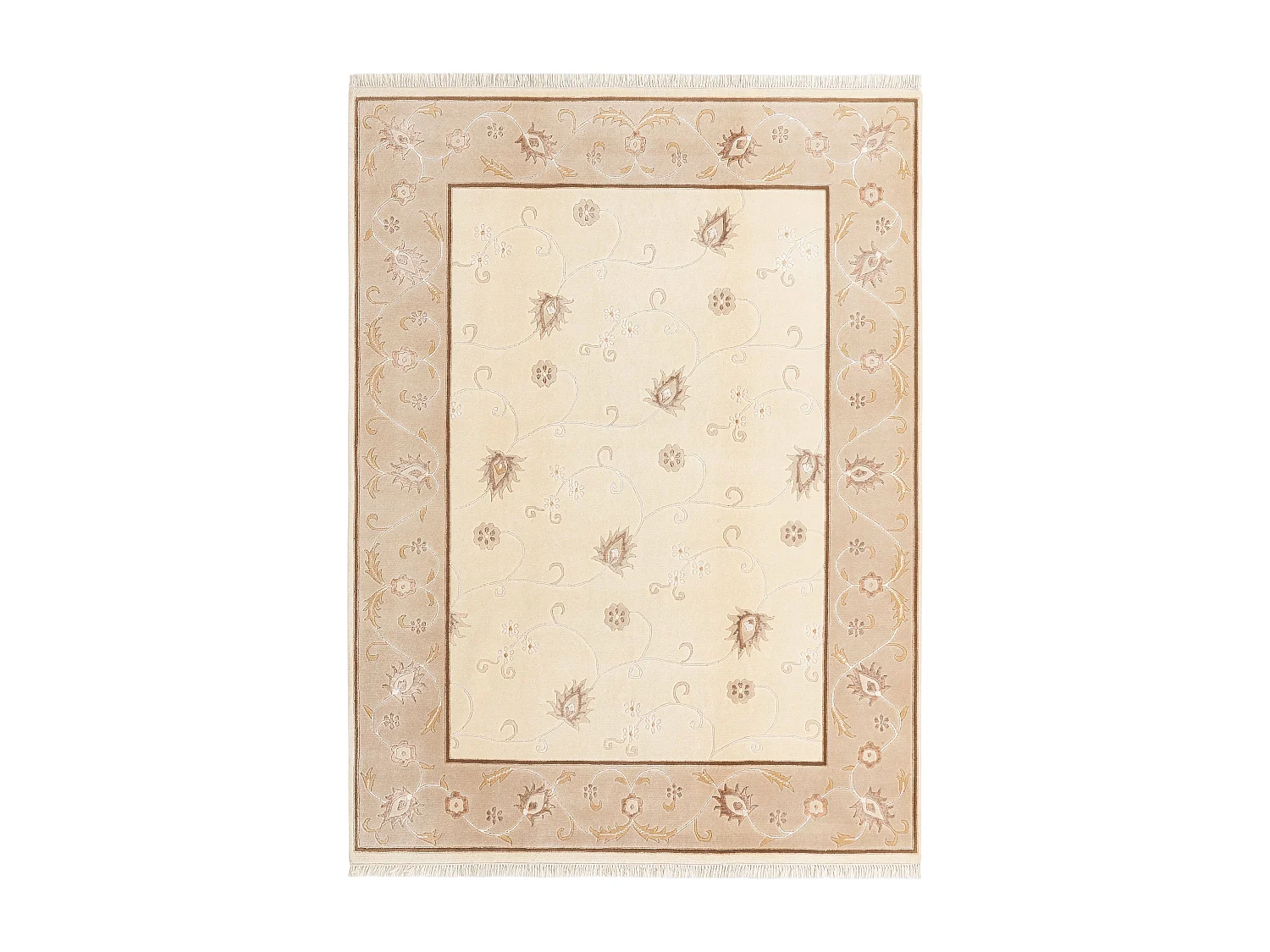 Wollteppich 147x198 Beige Darya