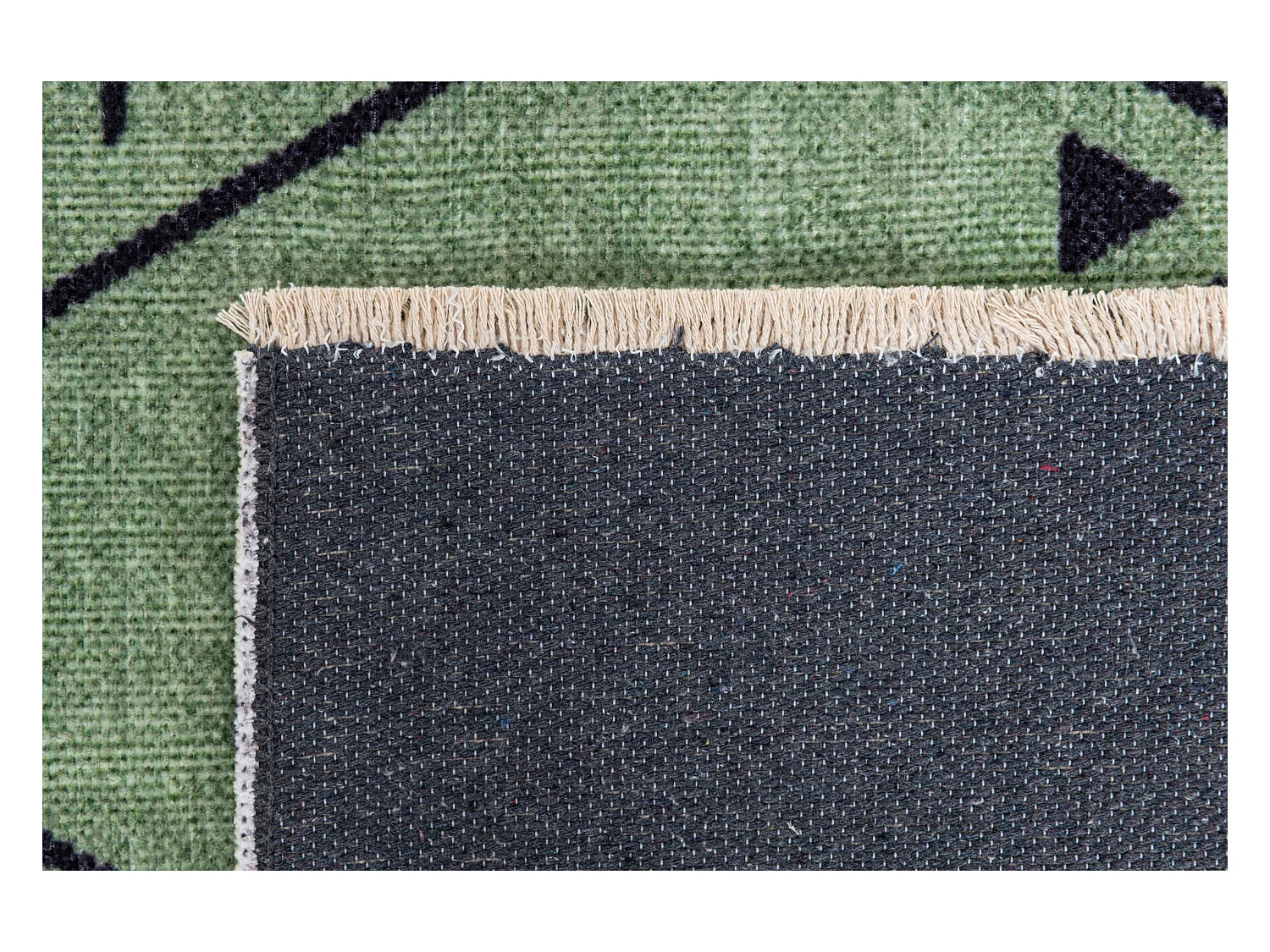 Tapis de couloir en laine 76x389 beige Kaizar