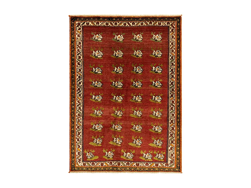 Tappeto in lana 135x188 rosso Ghashghai