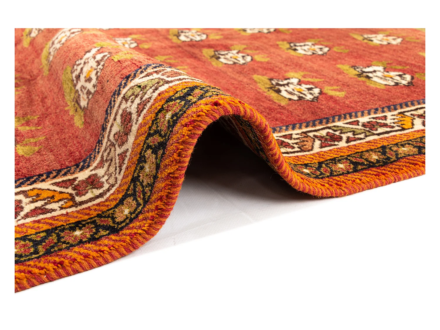 Wollteppich 135x188 Rot Ghashghai