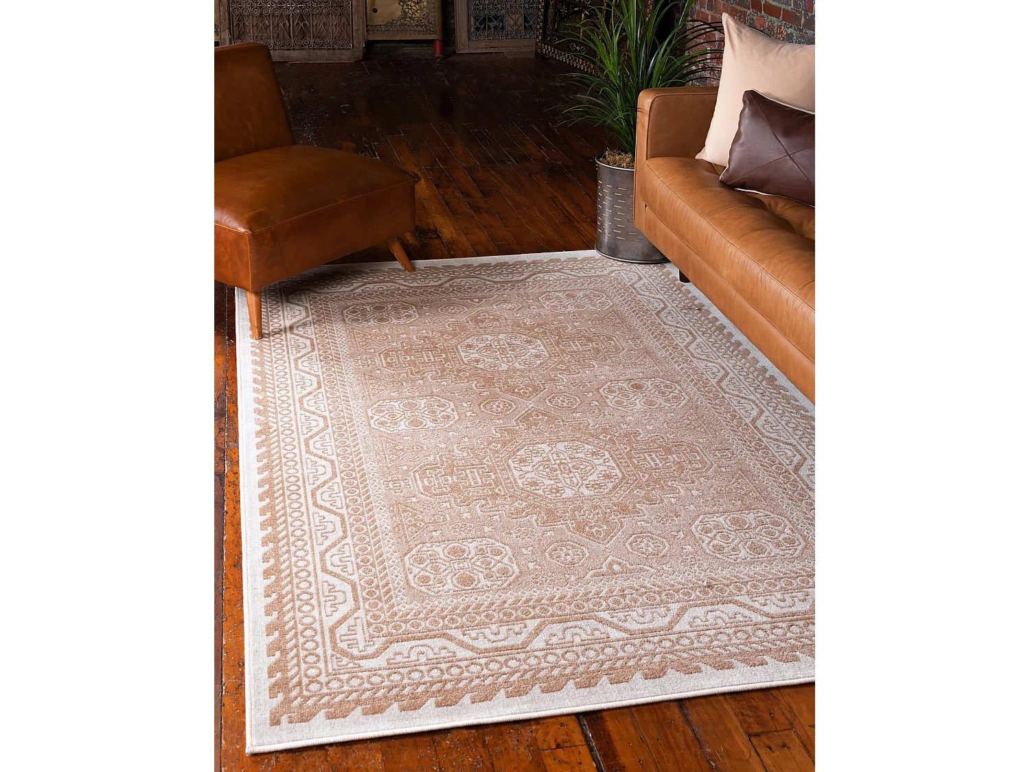 Teppich 119x180 Beige Gharajeh