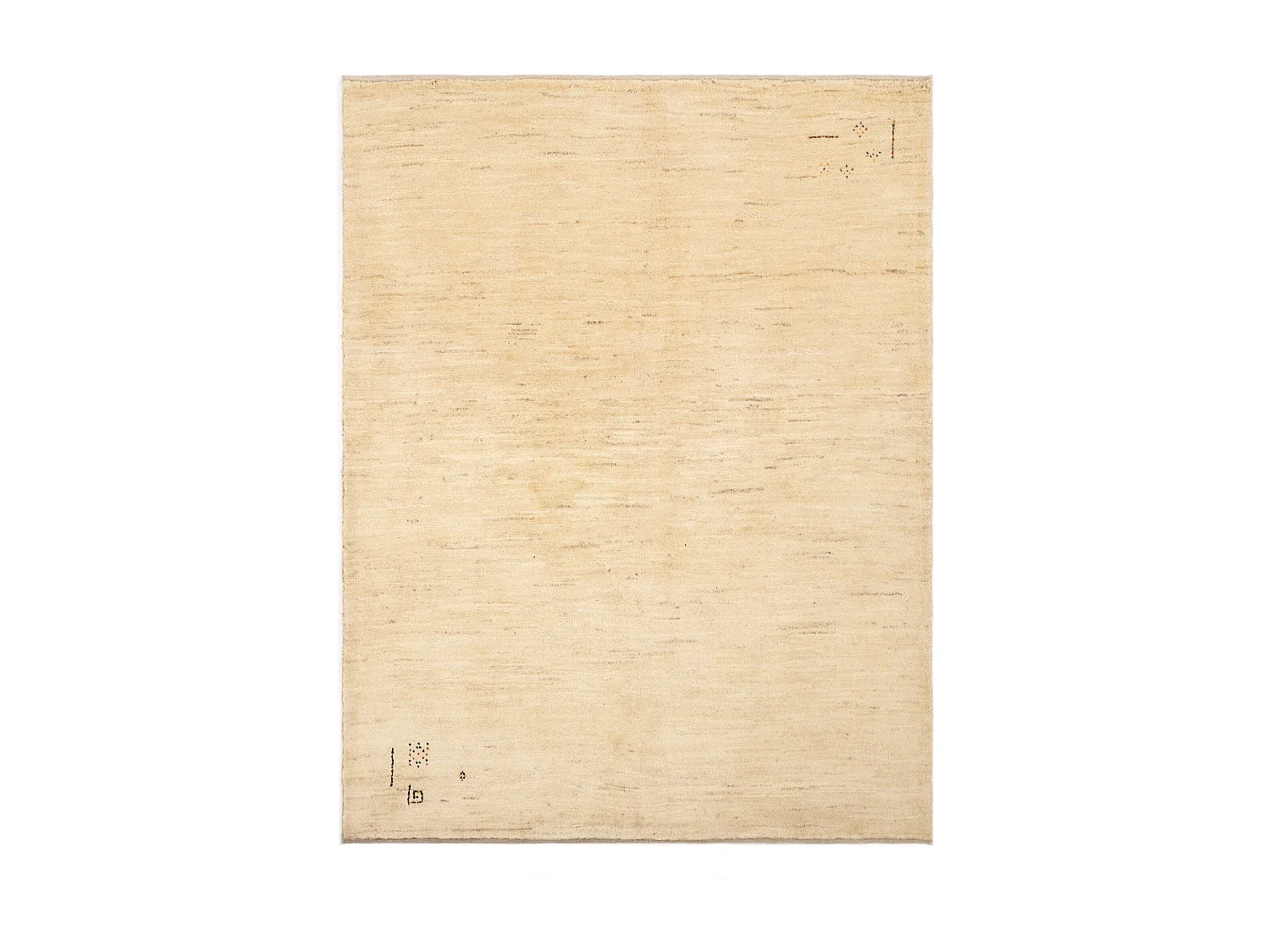 Tappeto in lana 149x192 beige Gabbeh Shouli