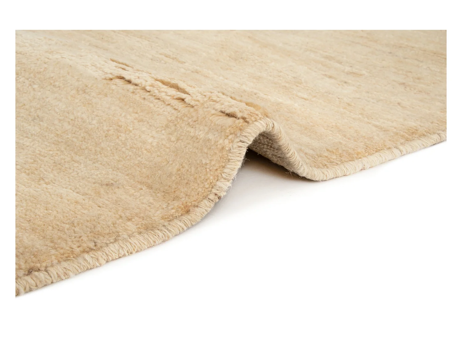 Tapis de laine 149x192 beige Gabbeh Shouli
