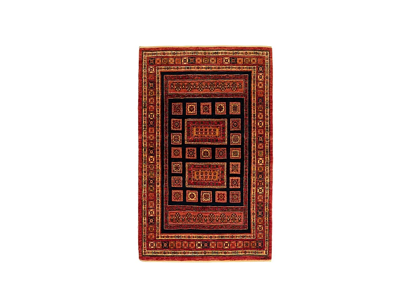 Tapis de laine 106x173 brun Kashkuli