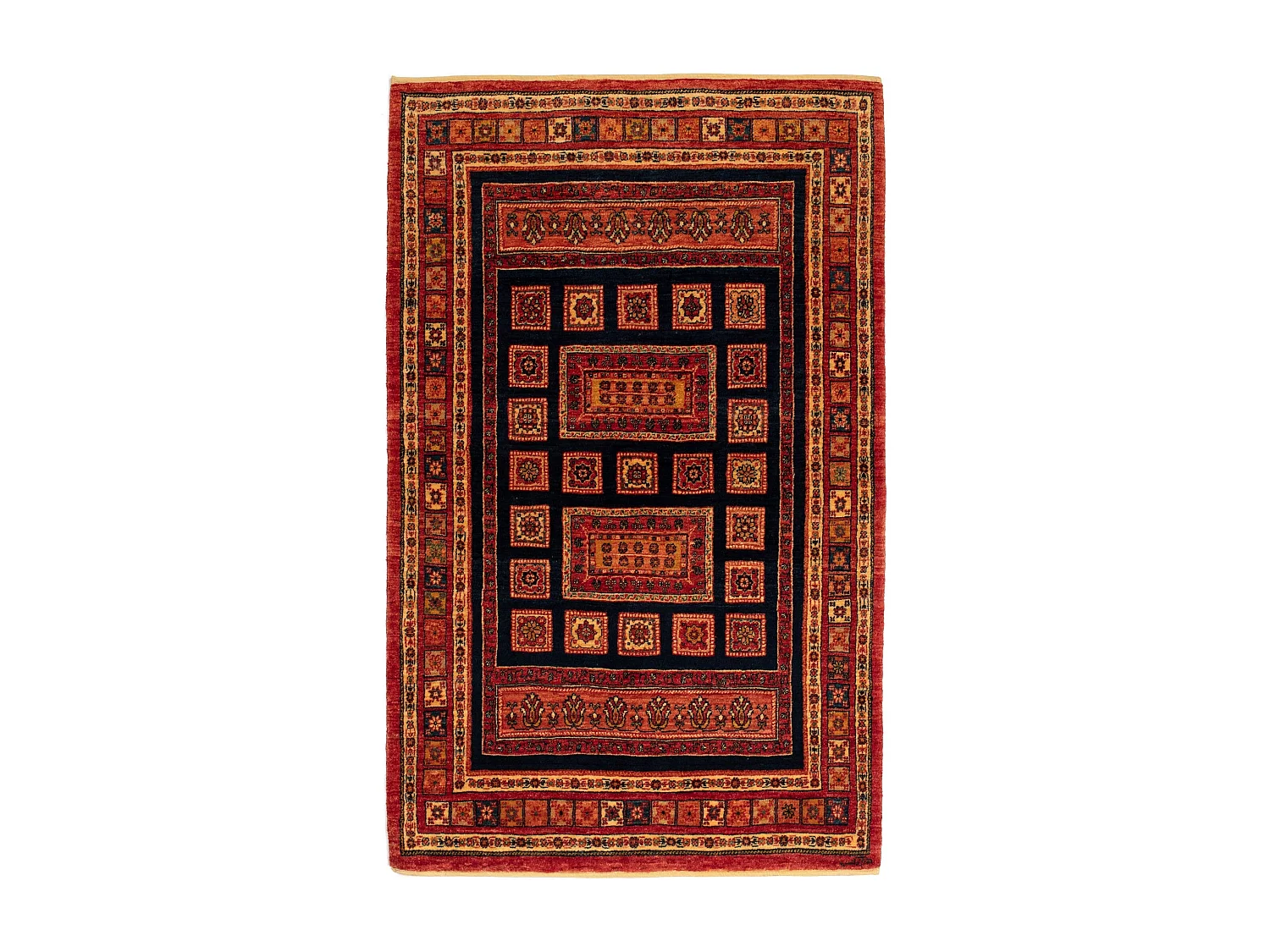 Tapis de laine 106x173 brun Kashkuli