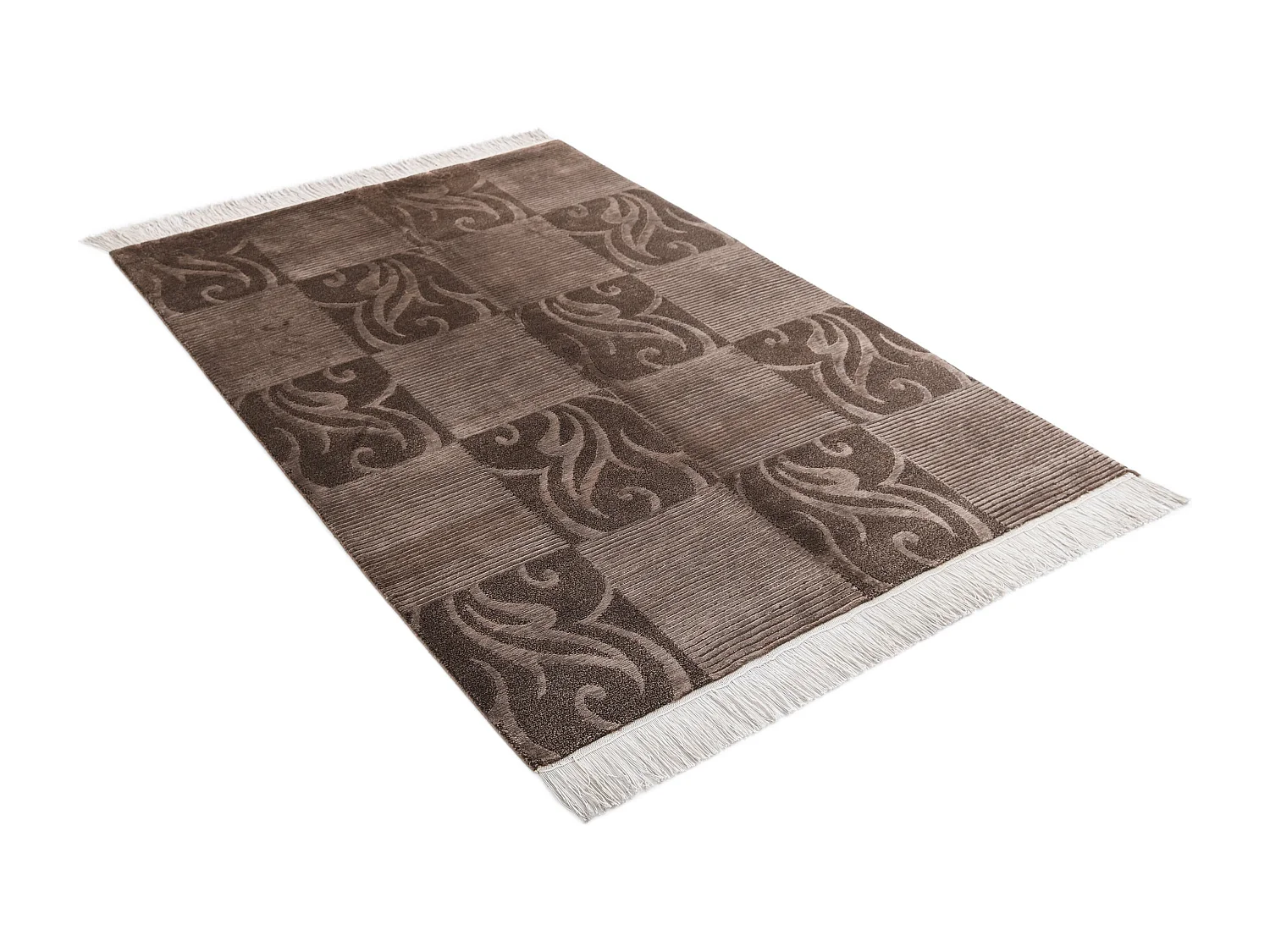 Tapis de laine 119x180 brun Darya