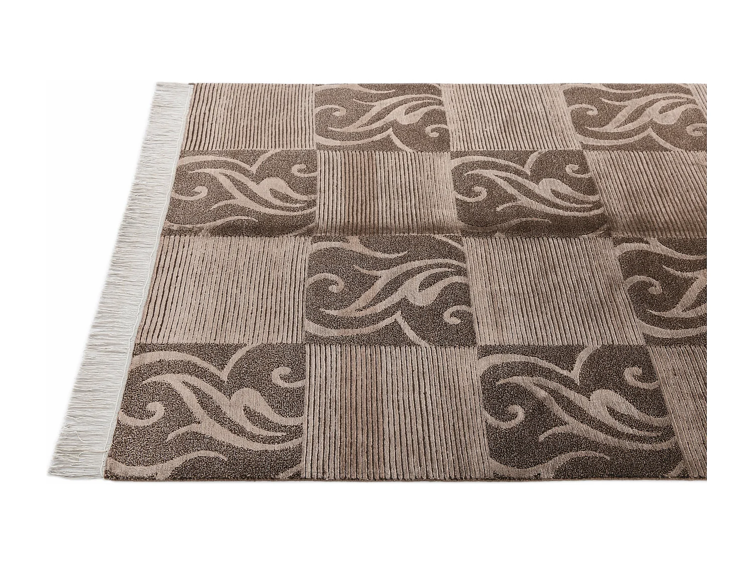 Tapis de laine 119x180 brun Darya