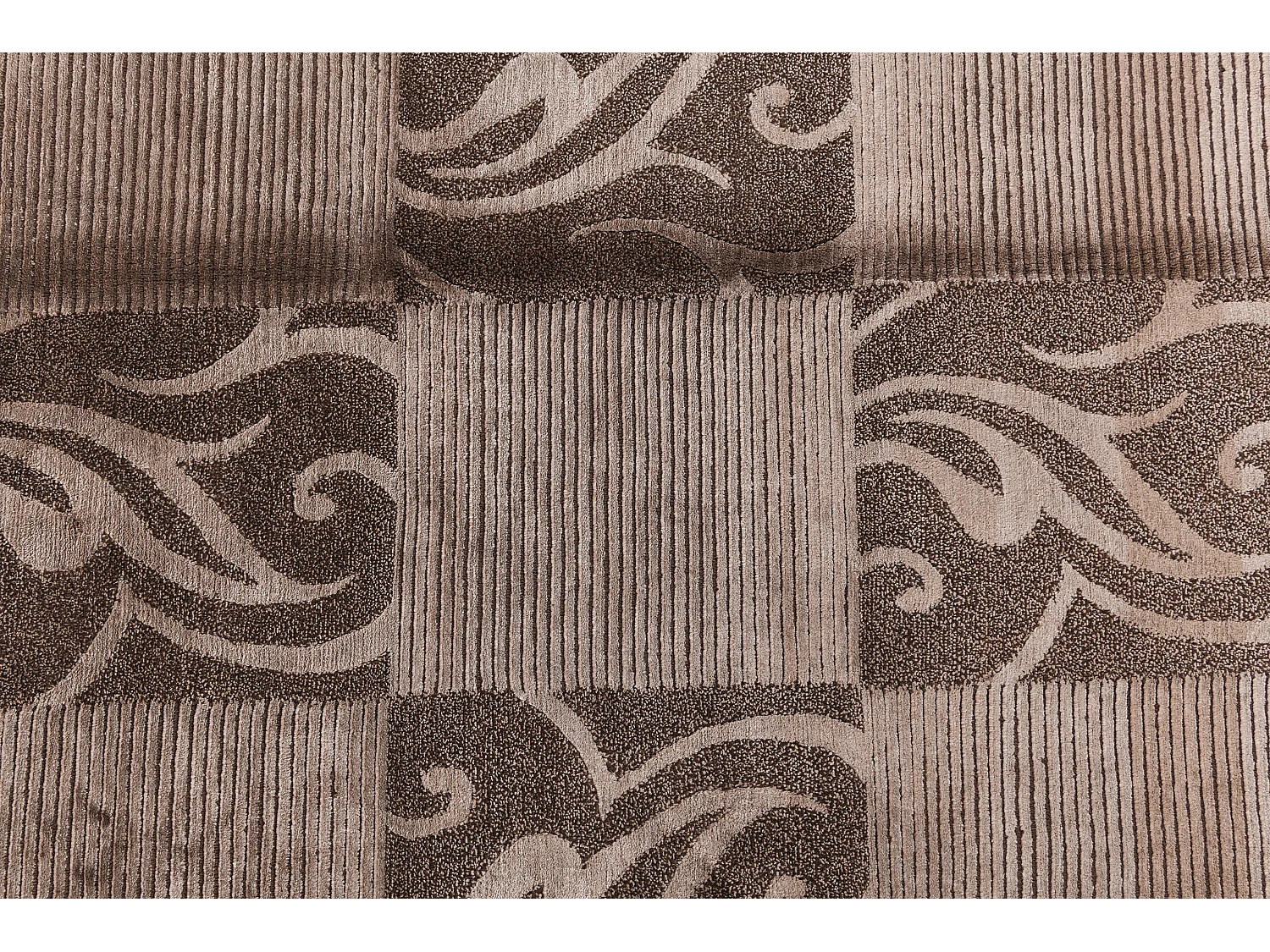 Tapis de laine 119x180 brun Darya