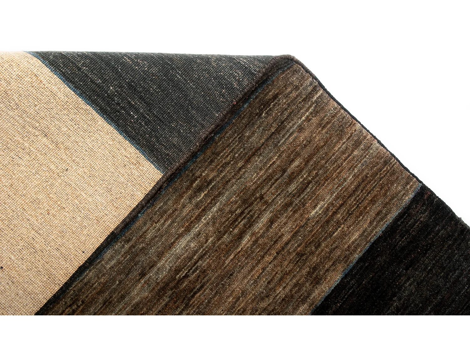 Wollteppich 167x233 Braun Juma