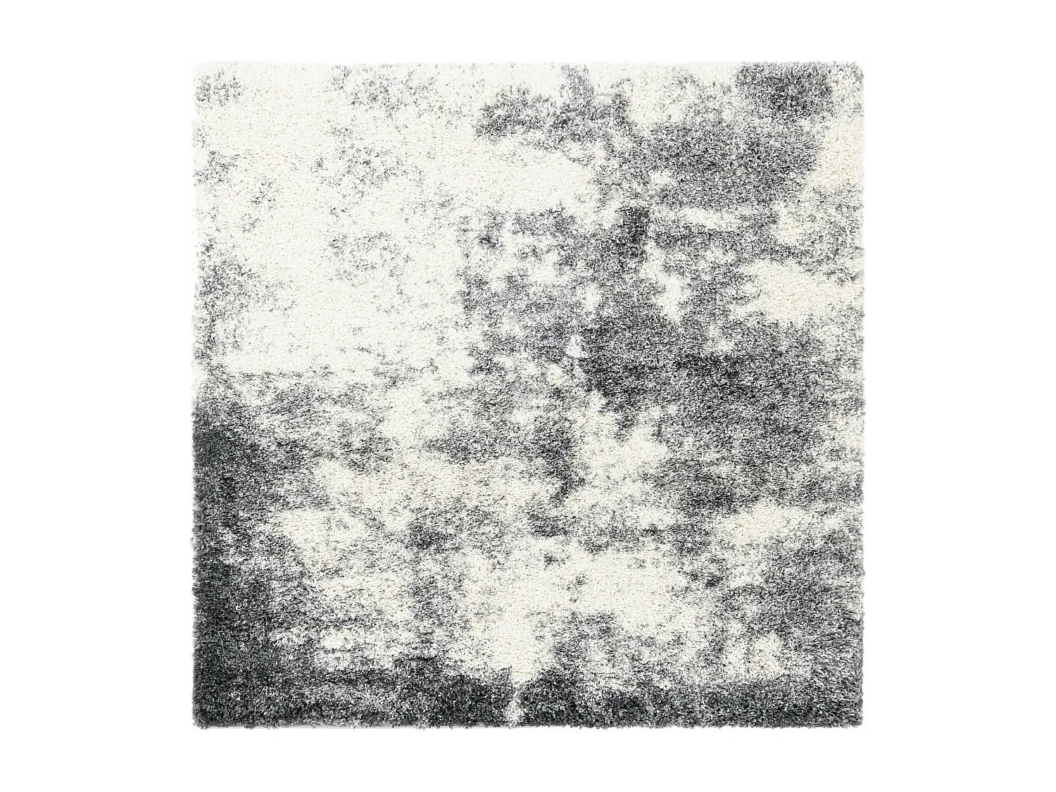 Hochflorteppich 240x240 Beige - Steingrau Lachen Haze