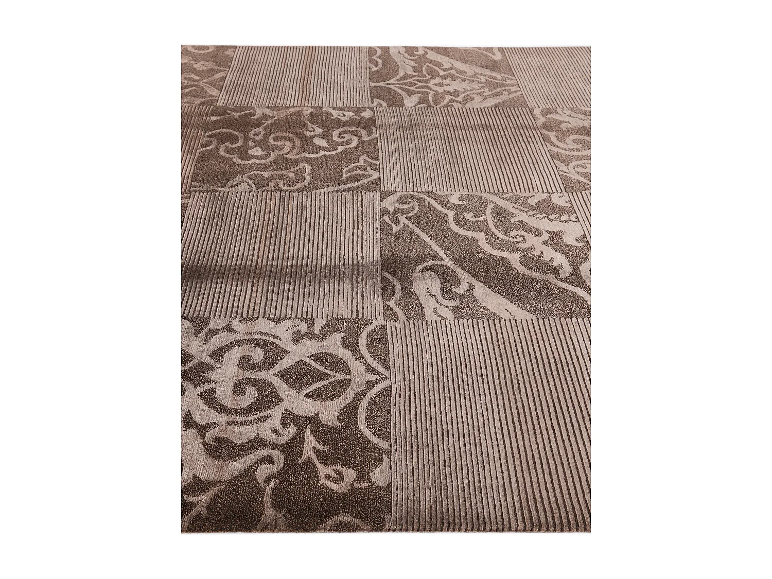 Tappeto in lana 178x246 marrone Darya