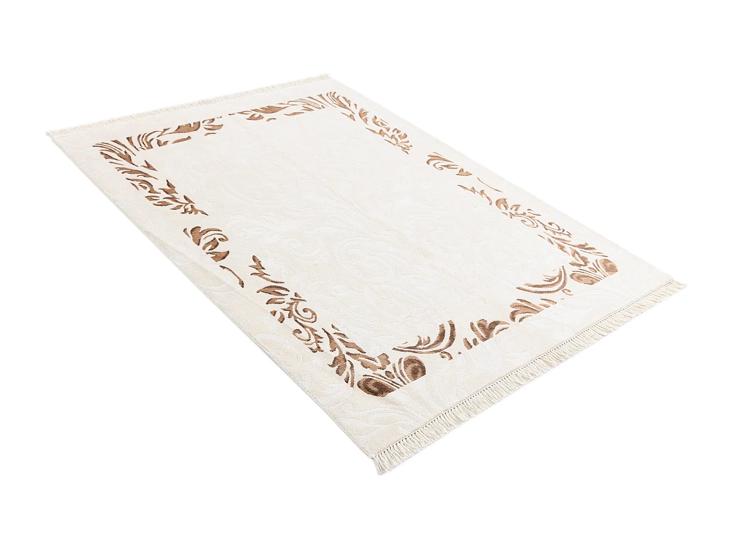 Tapis de laine 124x180 beige Darya