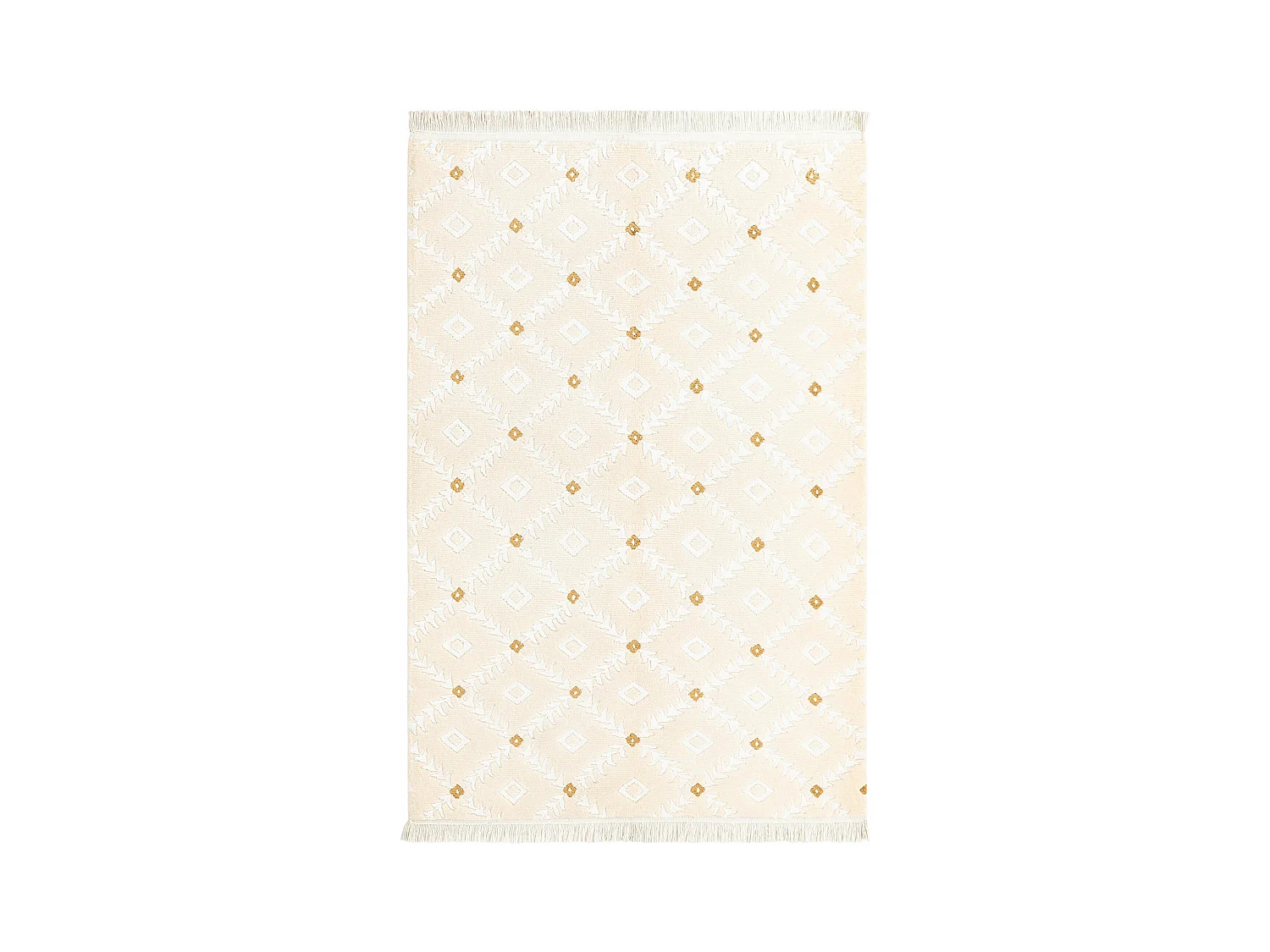 Tapis de laine 122x178 beige Darya