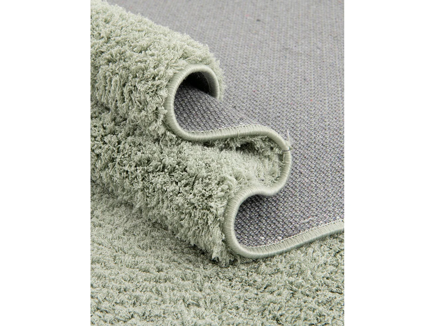 Tapis shaggy 125x185 vert Luzern