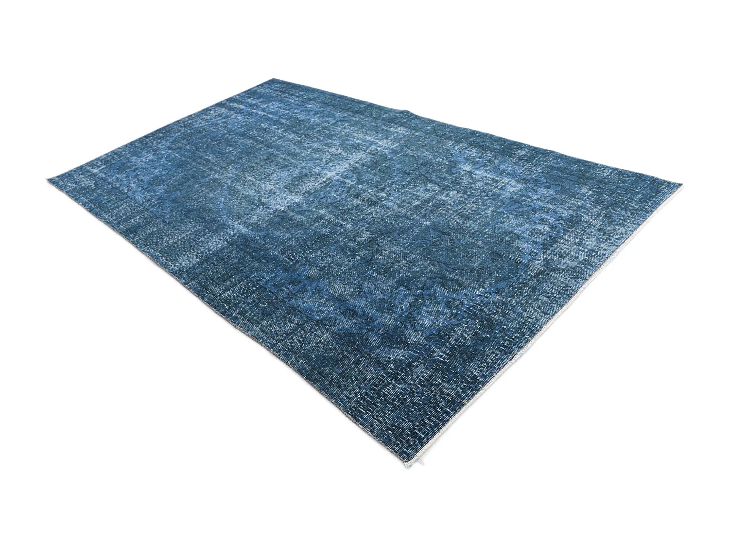 Wollteppich 155x264 Blau Ultra Vintage