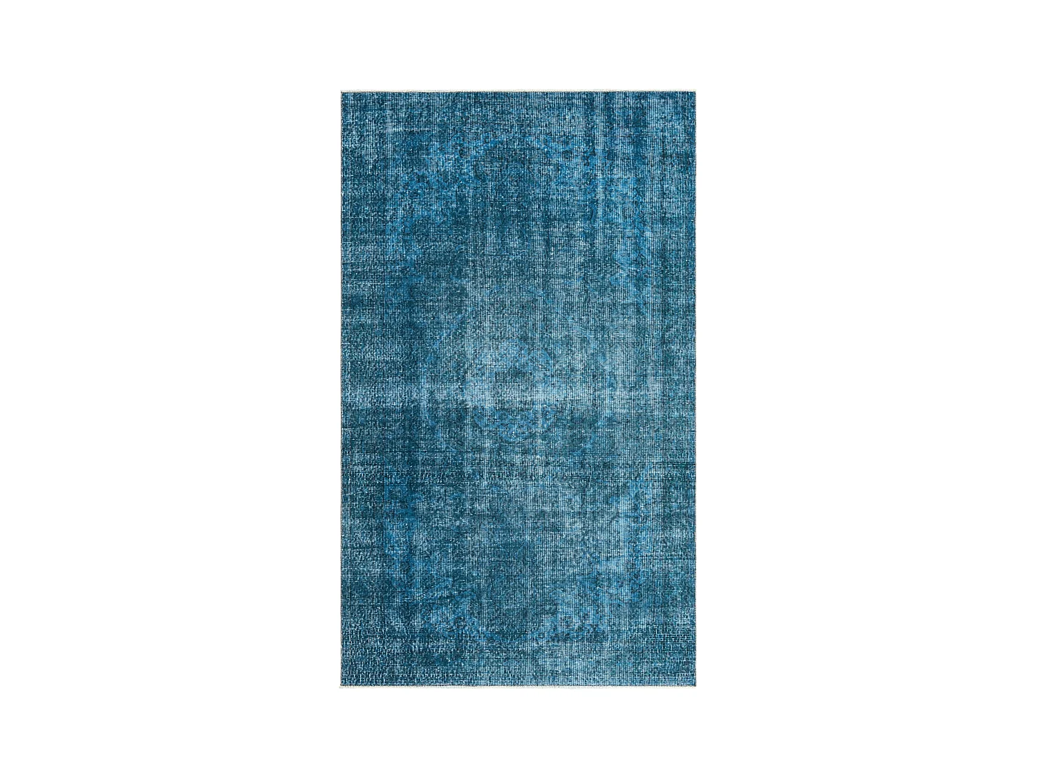 Tapis de laine 155x264 Bleu Ultra Vintage