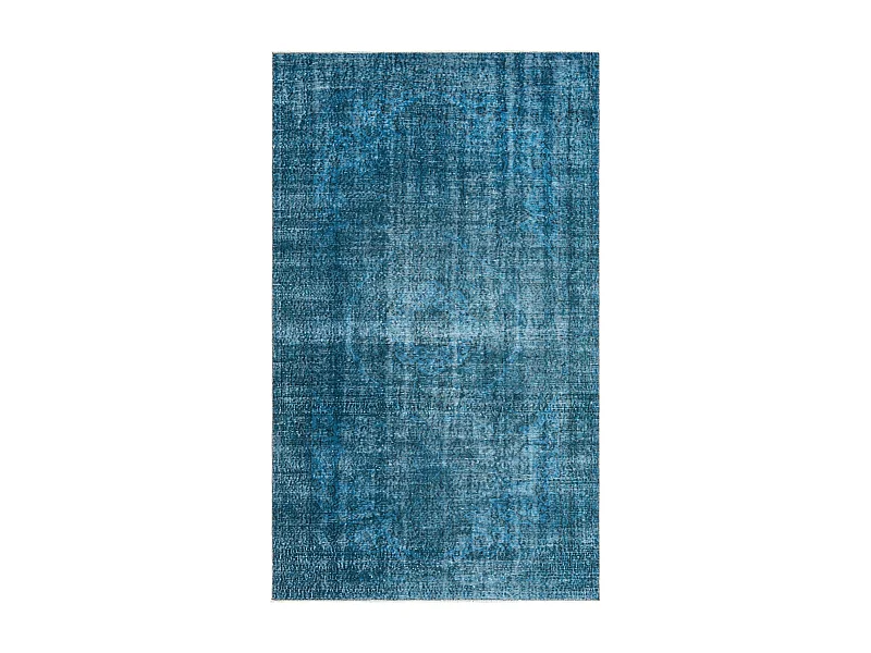 Tapis de laine 155x264 Bleu Ultra Vintage